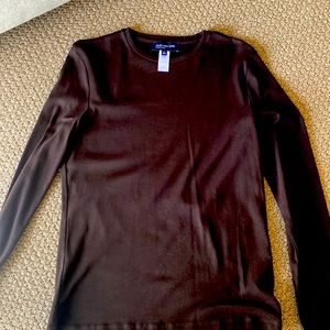 Jones of New York size large, brown T-shirt, like new 100% cotton